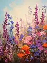 Peinture diamant Fleurs modèle 7578