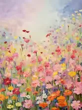 Peinture diamant Fleurs modèle 7580