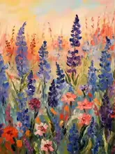 Peinture diamant Fleurs modèle 7584