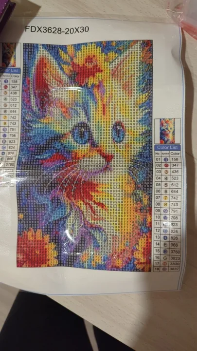 Peinture diamant Animaux d'un client Diamora