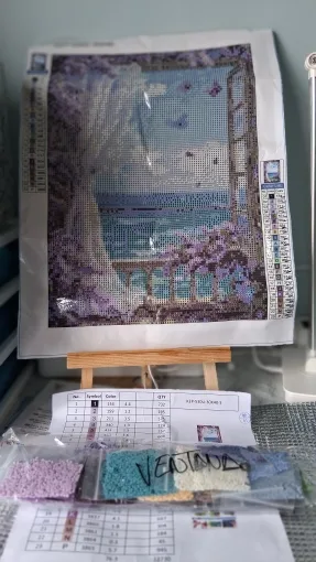 Peinture diamant Paysages réalisée par un client Diamora